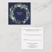 Carte De Référencement Végétation Et Flore Bleue (Devant / Derrière)