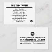 Carte De Référencement Vérité de T1d (3,5" x 2,5") (Devant / Derrière)