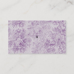 Carte De Référencement violet rustique, chic shabby, fleurs de lavande p