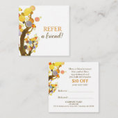 Carte De Référencement Whimsical Trees Business (Devant / Derrière)