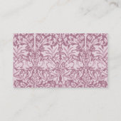 Carte De Référencement William Morris, Le voleur de fraises, revamped, ar (Dos)