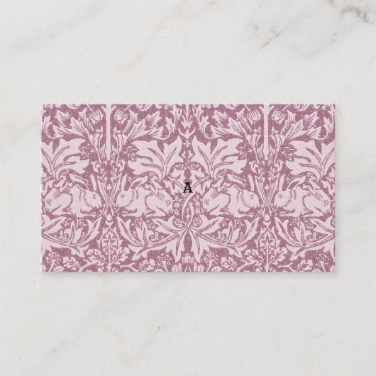 Carte De Référencement William Morris, Le voleur de fraises, revamped, ar (Devant)
