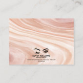 Carte De Référencement Wink Beautiful Brown Oeil poussiéreux rose post-so (Dos)