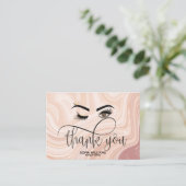 Carte De Référencement Wink Beautiful Oye poussiéreux marbre rose après-s (Debout devant)