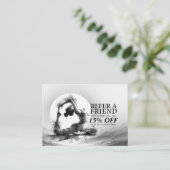 Carte De Référencement Yoga Reiki à une jambe King Pigeon Pose Aquarelle (Debout devant)