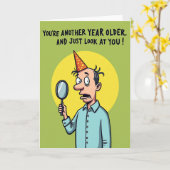 Carte de réflexion d'anniversaire haletante (Fleur jaune)