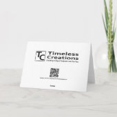 Carte de réflexion Shamrock en verre (Dos)