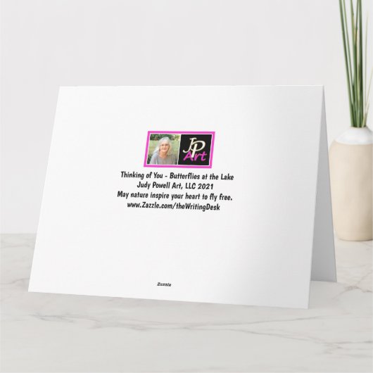 Carte de réflexion sur les papillons monarques du (Dos)