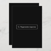 Carte de Regeneration de Réponse d'Excuse (Devant / Derrière)