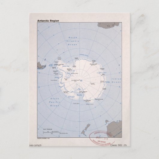 Carte de Region antarctique (1982) (Devant)