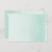 CARTE DE REGISTRE :: aquarelle ombre pastel vert m (Devant / Derrière)