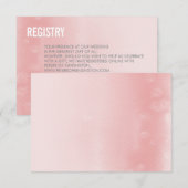 CARTE DE REGISTRE aquarelle ombre rose corail simp (Devant / Derrière)