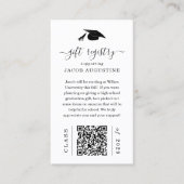 Carte de Registre Cadeau Graduation avec code QR I (Devant)