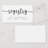 Carte de registre de calligraphie (Devant / Derrière)