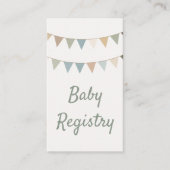 Carte de registre de code QR du baby shower de fai (Devant)