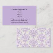 Carte de registre de Fête des mariées de lavande (Devant / Derrière)