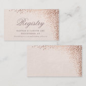 Carte de registre du faux feuillet de feuille Conf (Devant / Derrière)