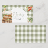 Carte de registre du marché frais cultivée localem (Devant / Derrière)