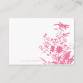 Carte de registre fleur sauvage (Dos)