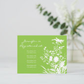 Carte de registre fleur sauvage - 4,25 po x 5,5 po (Debout devant)