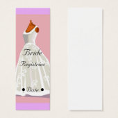 Carte de registre mariage (Devant & derrière)