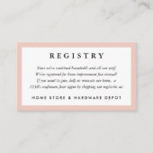 Carte de Registre Mariage de cadre de vidage (Devant)