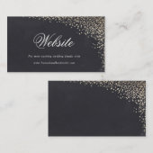 Carte de registre mariage de faux feuil d'or confe (Devant / Derrière)