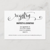 Carte de Registre Mariage de script moderne We Do (Devant)