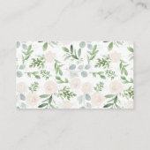 Carte de registre Mariage Eucalyptus et Fleurs bla (Dos)