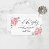 Carte de registre Roses Roses Roses Roses Roses (Devant/Arrière en situation)