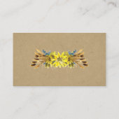 Carte de Registre Russe Mariage de tournesol (Dos)