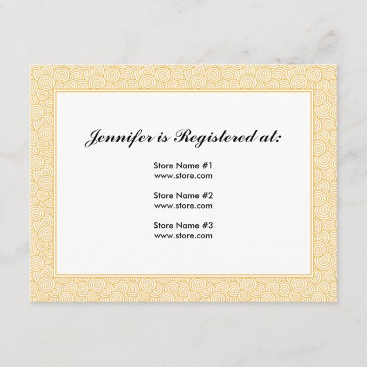 Carte de registre Spiral (Devant)