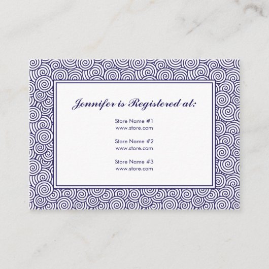 Carte de registre spirale - 3,5 po x 2,5 po (Devant)