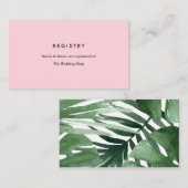 Carte de registre Tropics (Devant / Derrière)