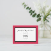 Carte de registre Tuxedo en rouge classique (Debout devant)