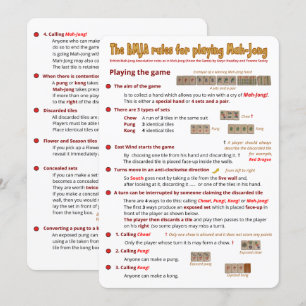 Carte de règles BMJA - Jouer au jeu (1)