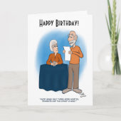 Carte de rein pliée carte d'anniversaire (Devant)