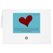 Carte de relation de cadenas personnalisée "Love L (Dos Horizontal)