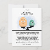 Carte de relation de joug inégale (Devant)