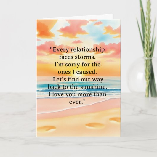 Carte de relation « Je suis désolé » (Devant)