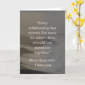Carte de Relation « Je suis désolé » | Élégantes E (Fleur jaune)