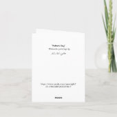 Carte de relation père et fille (Dos)