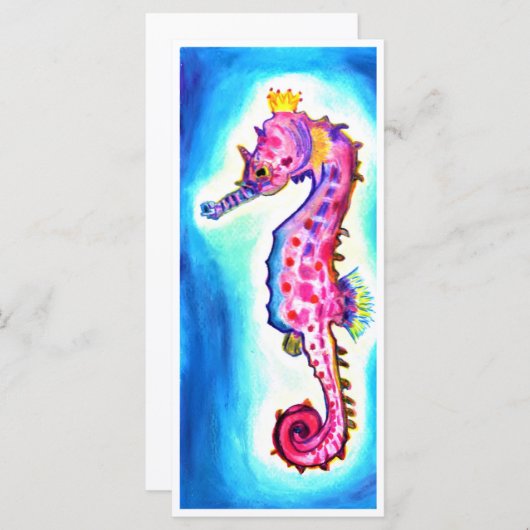 CARTE DE REMARQUE SEAHORSE (Devant / Derrière)