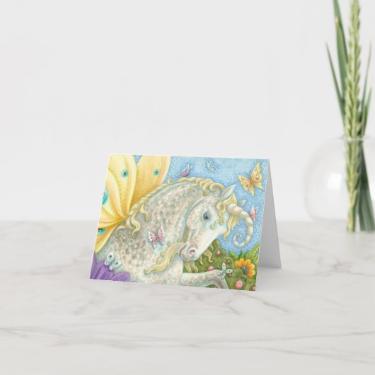 CARTE DE REMARQUE UNICORN Imaginaire vide (Devant)