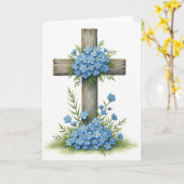 Carte de Remembrance Florale Rustique (Fleur jaune)