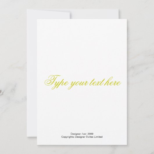 Carte de remerciement (Dos)