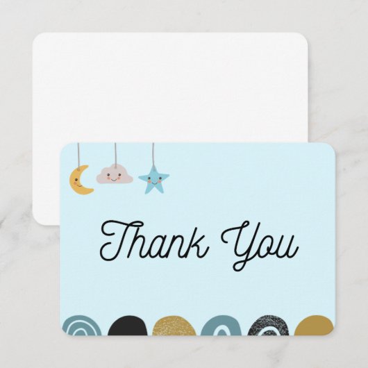 Carte de remerciement (Devant / Derrière)