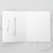 Carte de remerciement (Intérieur)