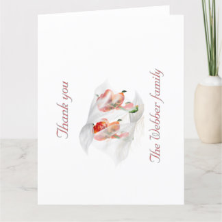 Carte de remerciement