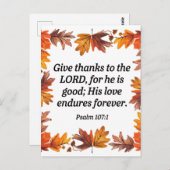 Carte de remerciement (Devant / Derrière)